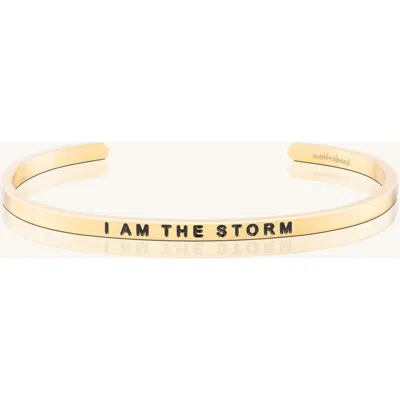 Mantra I Am The Storm Bracelet In Gold