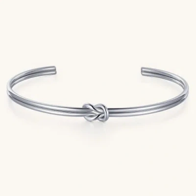 Mantra Intention Knot Bracelet In Metallic
