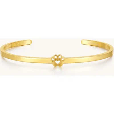 Mantra Pawprint Cuff In Gold