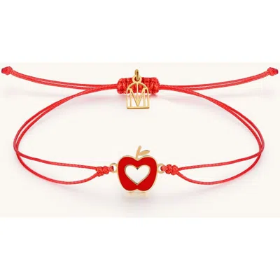 Mantra Thread For Teachers Teach Love Inspire Bracelet In Red