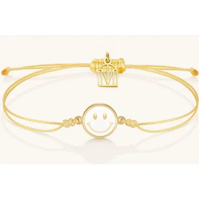 Mantra Thread Of Happiness Choose Joy Bracelet In Gold