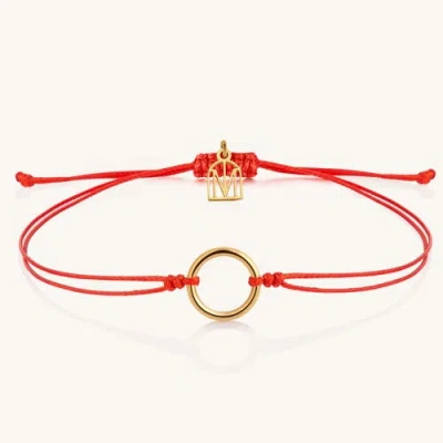 Mantra Thread Of Unity My Circle Bracelet In Red