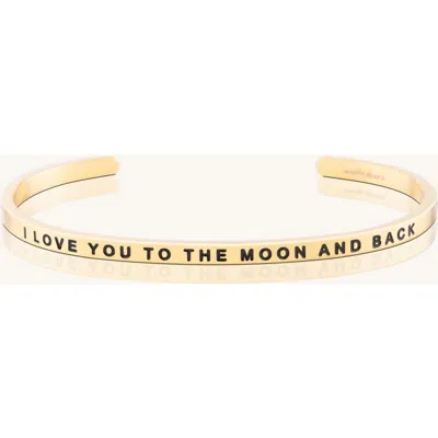 Mantra To The Moon And Back Bracelet In Burgundy