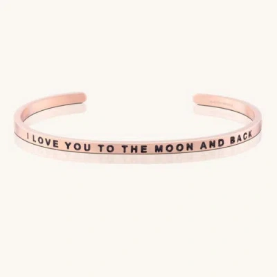Mantra To The Moon And Back Bracelet In Metallic