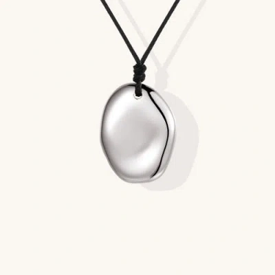 Mantra Touchstone Necklace In Metallic