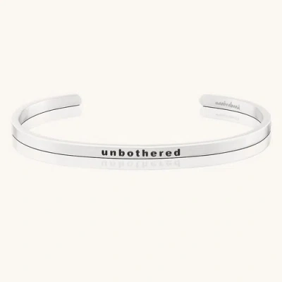Mantra Unbothered Bracelet In Silver
