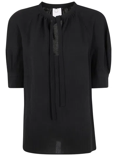 Mantù The Latest Billie Wool Blend Wide-leg Trousers In Black