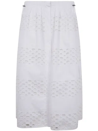 Mantù Mantu Cotton Skirt In White