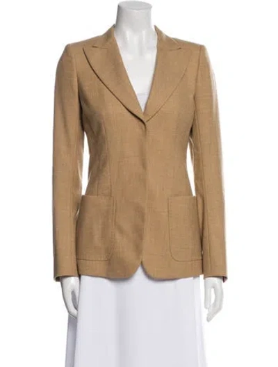 Pre-owned Mantù Fleece Blazer In Neutral