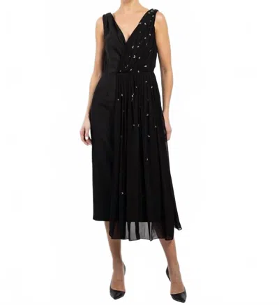 Mantù Gem Embellished Sleeveless Dress In Black