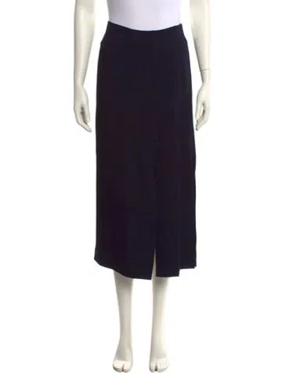Pre-owned Mantù Midi Length Skirt W/ Tags In Blue