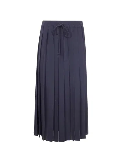 Mantù Midi Skirt In Black