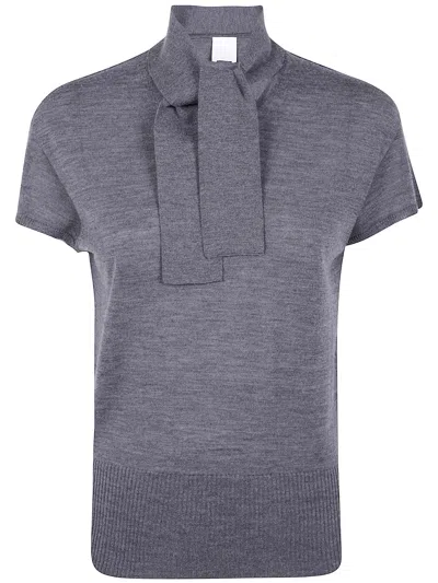 MANTÙ MANTU SHORT SLEEVE BOW NECK