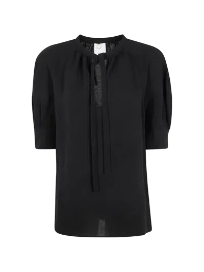 Mantù Max Mara Shirt With Bow In Black
