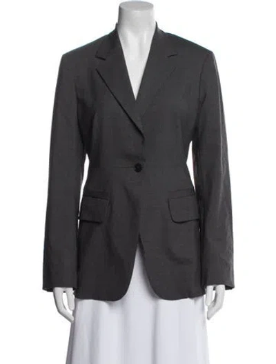 Pre-owned Mantù Virgin Wool Blazer In Gray
