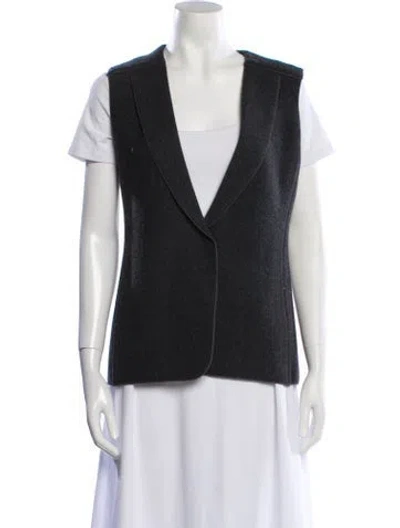 Pre-owned Mantù Virgin Wool Vest In Gray