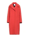 Mantù Woman Coat Orange Size 6 Wool, Polyamide, Cotton In Orange