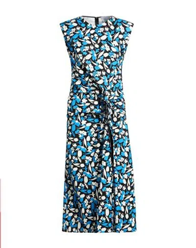 Mantù Woman Maxi Dress Black Size 10 Cotton, Elastane In Blue