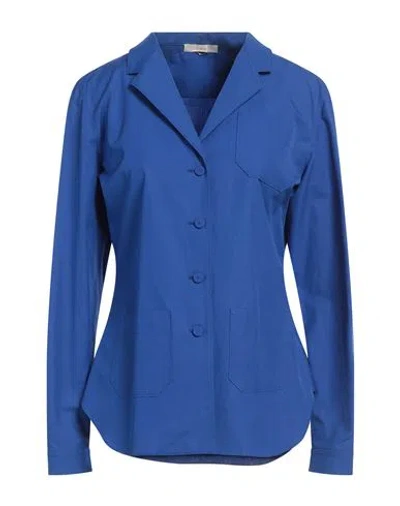 Mantù Woman Shirt Bright Blue Size 6 Cotton