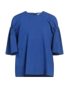 Mantù Woman Top Bright Blue Size 8 Cotton
