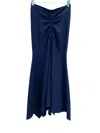 Mantù Women's Skirt Front Draw String In Navy In Blue