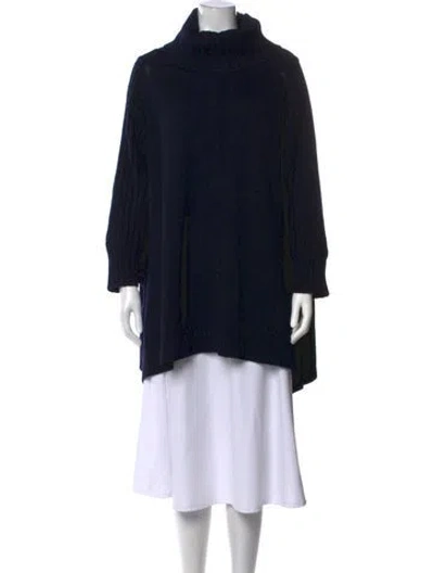 Pre-owned Mantù Wool Turtleneck Sweater In Black