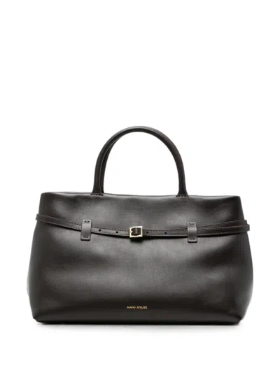 Manu Atelier 35 Le Cambon Leather Tote Bag In Brown