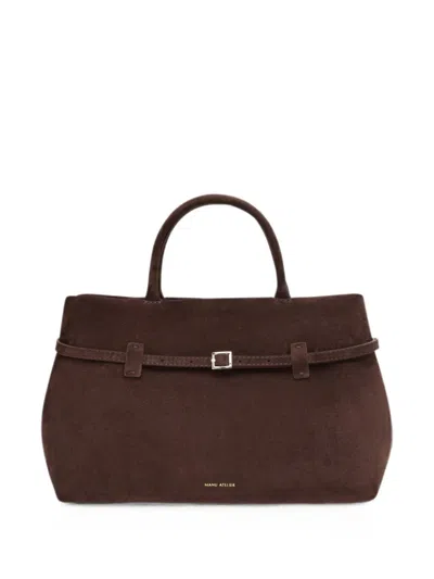 Manu Atelier Le Cambon 35 Dark Brown Suede Bag