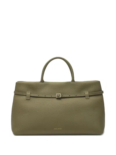 Manu Atelier 40 Le Cambon Tote Bag In Green