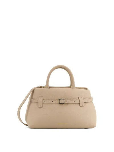 Manu Atelier Bag Le Cambon 25 In Beige