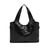 Manu Atelier Medium Shoulder Bag Cambon Rectangular Smooth Buckle Dual In Black