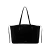 Manu Atelier Shoulder Bag Xl Du Jour In Suede In Black