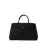 Manu Atelier Leather Tote Bags In Black