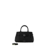 Manu Atelier 35 Structured Top Handle Tote Bag In Black