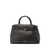 Manu Atelier Leather Tote Bags In Brown