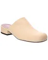 Manu Atelier Beste Leather Slipper In Beige