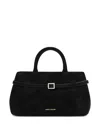 Manu Atelier 35 Structured Top Handle Tote Bag In Black