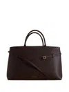 Manu Atelier Buckle-strap Leather Tote Bag