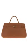 Manu Atelier Caramel Leather Le Cambon 40 Handbag In Brown
