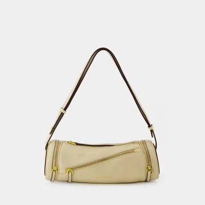 Manu Atelier Cylinder 23 Bag -  - Leather - Beige