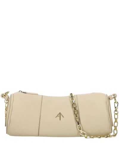 Manu Atelier Cylinder Bag With Chain Strap