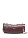 Manu Atelier Xx Mini Cylinder Shoulder Bag In Red