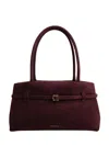 Manu Atelier Le Cambon East West Suede Tote Bag In Black