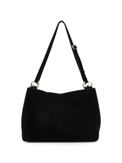 Manu Atelier Eterno Leather Shoulder Bag In Black