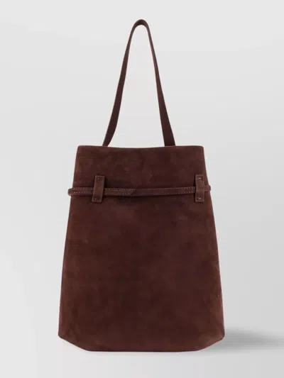 Manu Atelier Everyday Suede Shoulder Bag