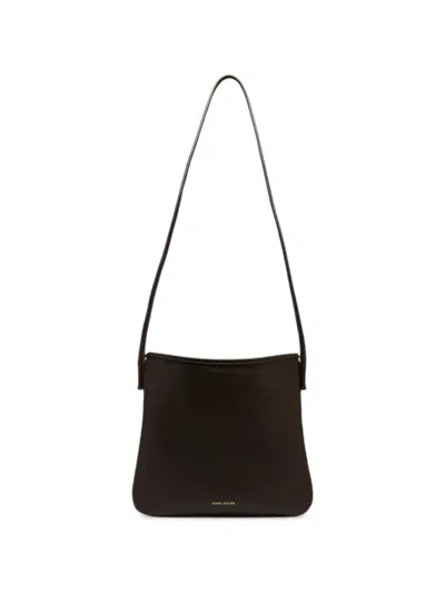 Manu Atelier Fidele Leather Shoulder Bag In Black