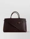 Manu Atelier Hammered Leather Top Handle Shoulder Bag In Brown
