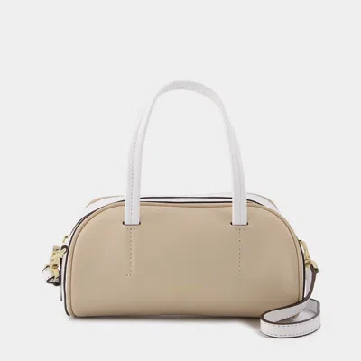 Manu Atelier Hourglass Bag In Beige