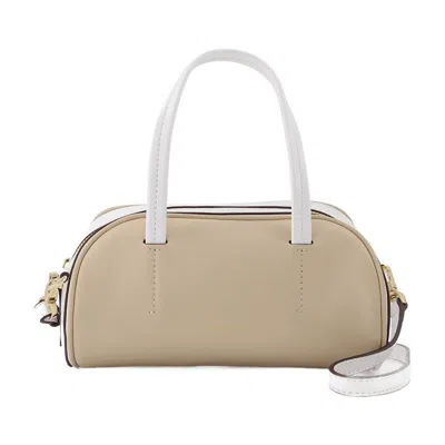 Manu Atelier Hourglass Bag In Sand