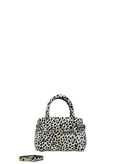 Manu Atelier Le Cambon 20 Mini Handbag With Dalmatian Print In Multicolor